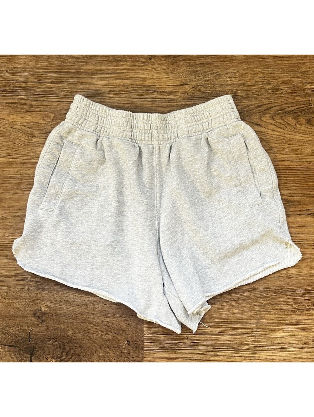 Aerie Sweat Shorts Womens XS Heather Grey High Rise Pocket